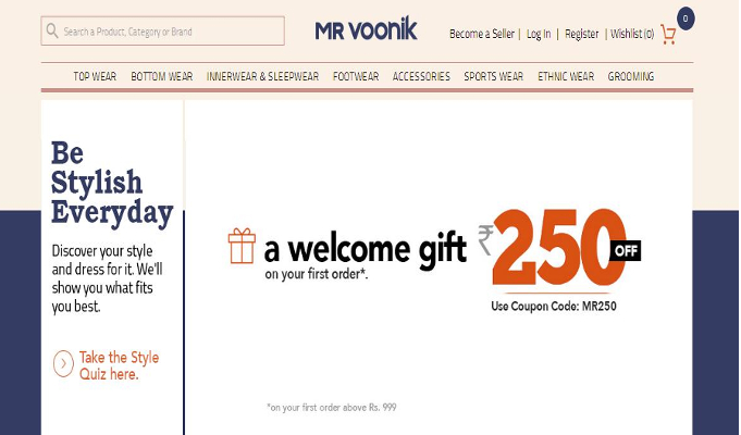 mr voonik online shopping shoes